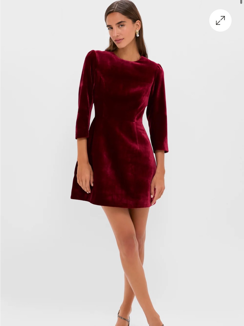 Tuckernuck Red Velvet Silk Haley Dress